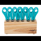 Teachables Scissor Block with 12 Stationery Scissors 14 cm - Modern Teaching Aids NZ