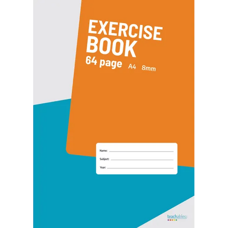 Teachables Exercise Book A4 8mm 64p - Modern Teaching Aids NZ
