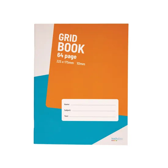Teachables Exercise Book 225 x 175 mm 10 mm Grid 64p
