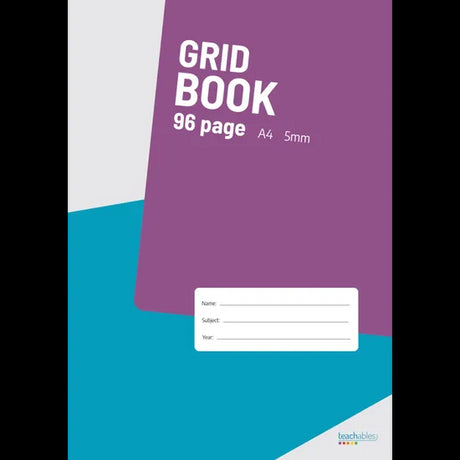 Teachables Grid Book A4 5mm 96p - Modern Teaching Aids NZ