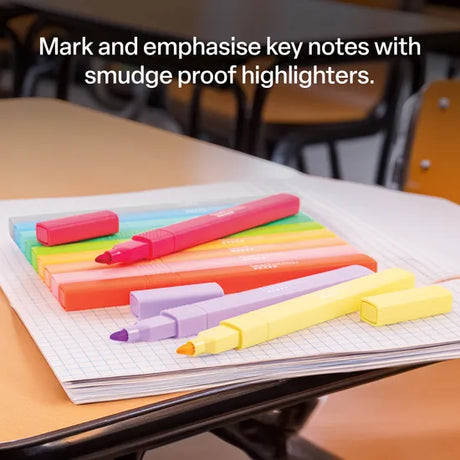 Highlighters Pastel Assorted - Pack of 12 - Modern Teaching Aids NZ