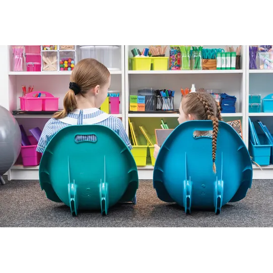 School Floor Chair Set of 4 Green - Modern Teaching Aids NZ