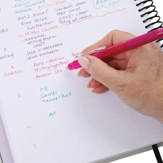 Erasable Gel Pens Asst - Pack of 6 - Modern Teaching Aids NZ