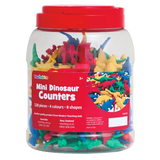 Teachables Mini Dinosaurs Counters - Set of 128 in Jar - Modern Teaching Aids NZ