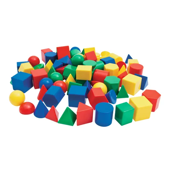 Teachables Geometric Shapes in Jar - Set of 80 Pieces - Modern Teaching Aids NZ