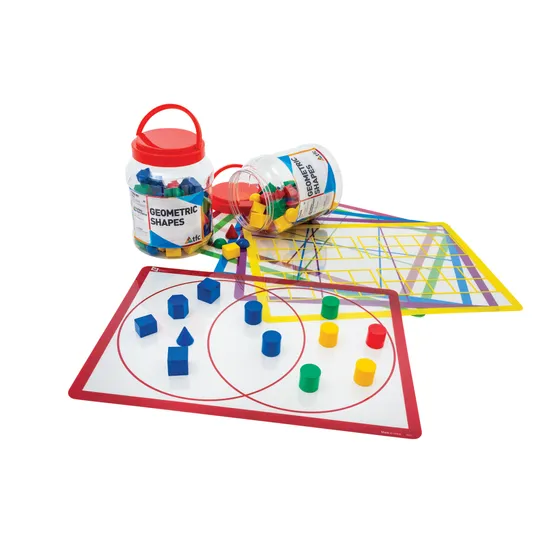 Teachables Geometric Shapes & Sorting Mats Kit - Modern Teaching Aids NZ