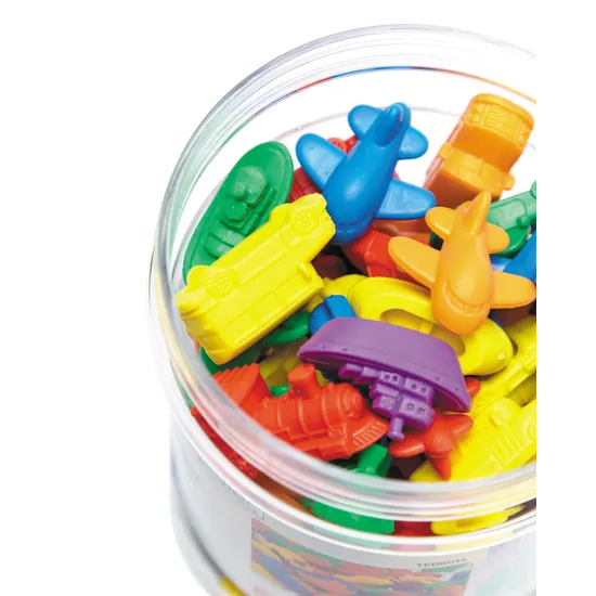 Teachables Transport Counters - 72 Pieces in Container - Modern Teaching Aids NZ