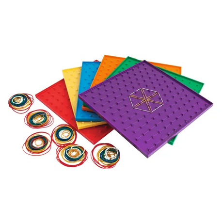 Teachables Geometric Pin Boards - Pack of 6 - Modern Teaching Aids NZ