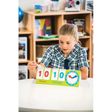 Teachables Clock Flip Charts - Time-Telling Tool, Set of 10 - Modern Teaching Aids NZ