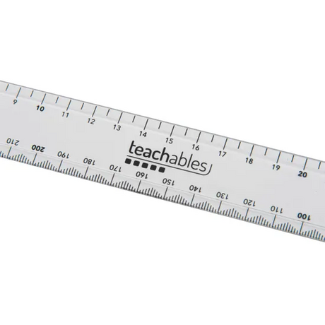Teachables Plastic Rulers 30cm - Pack of 30 - Modern Teaching Aids NZ