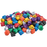 Teachables Place Value Dice - Tens, 10-Sided, 100 Pieces - Modern Teaching Aids NZ