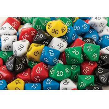 Teachables Place Value Dice - Tens, 10-Sided, 100 Pieces - Modern Teaching Aids NZ