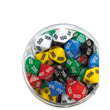Teachables Place Value Dice - Hundreds, 10-Sided, 100 Pieces - Modern Teaching Aids NZ