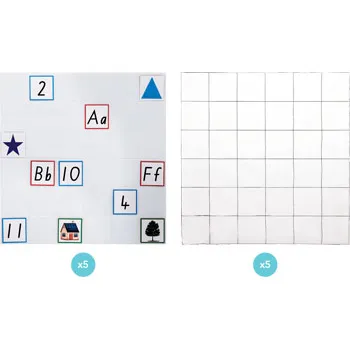 Robotics Transparent Mats Value Pack - Set of 10 - Modern Teaching Aids NZ