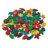 Teachables Coconut Shell Coloured Leaves - Set of 90 - Modern Teaching Aids NZ