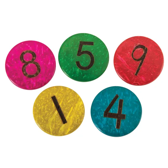 Teachables Coconut Shell Number Counters - Set of 100 - Modern Teaching Aids NZ