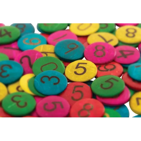 Teachables Coconut Shell Number Counters - Set of 100 - Modern Teaching Aids NZ