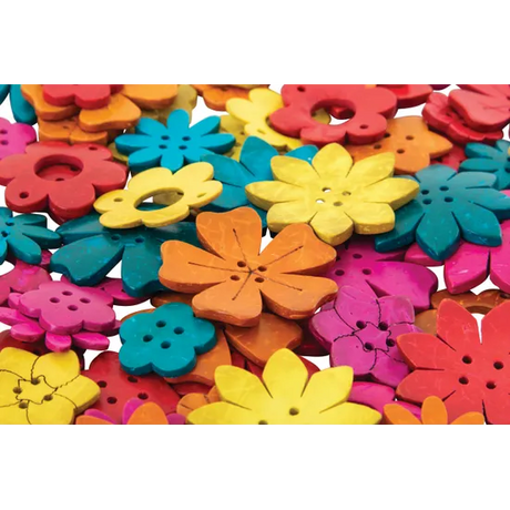 Teachables Coconut Shell Flowers & Leaves Kit