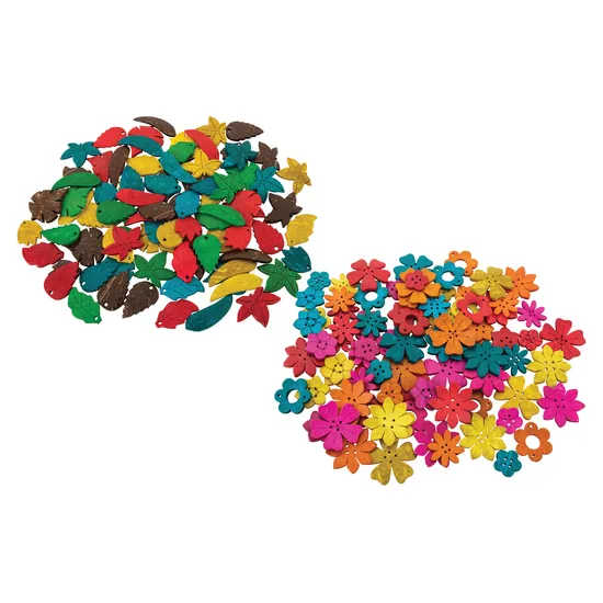 Teachables Coconut Shell Flowers & Leaves Kit