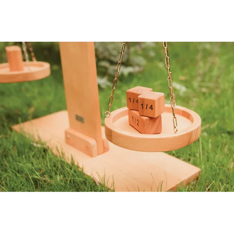 Teachables Wooden Outdoor Pan Scale - Measurement Learning Tool - Modern Teaching Aids NZ