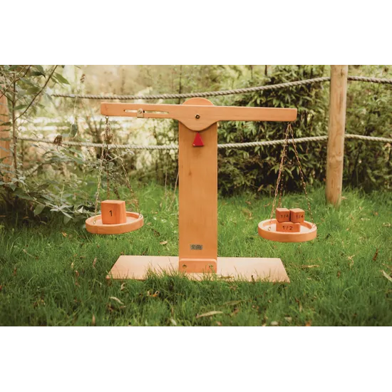 Teachables Wooden Outdoor Pan Scale - Measurement Learning Tool - Modern Teaching Aids NZ