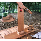 Teachables Wooden Pan Scale & Fraction Blocks - Outdoor Learning Kit