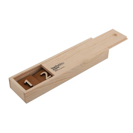 Teachables Tactile Number Tiles - Wooden, Set of 10 - Modern Teaching Aids NZ