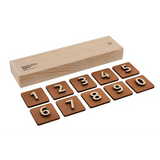 Teachables Tactile Number Tiles - Wooden, Set of 10 - Modern Teaching Aids NZ