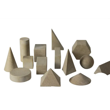 Teachables Eco-Wood Geometric Shapes Set - Wooden, Set of 14 - Modern Teaching Aids NZ