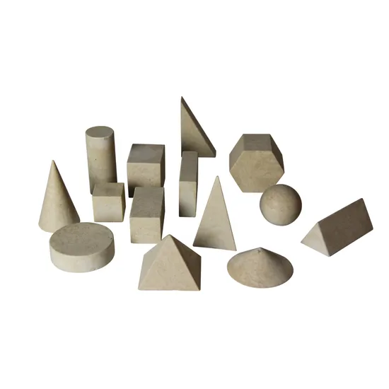 Teachables Eco-Wood Geometric Shapes Set - Wooden, Set of 14 - Modern Teaching Aids NZ