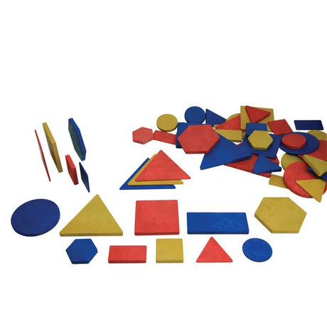 Teachables Eco-Wood Attribute Blocks - Wooden, Set of 60 - Modern Teaching Aids NZ