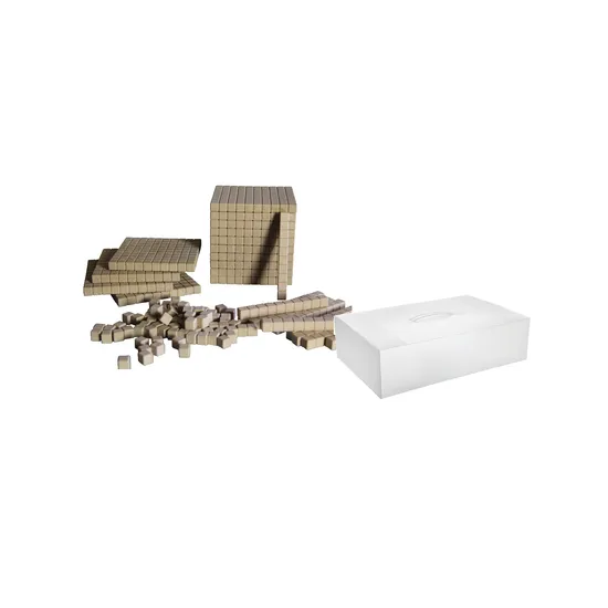 Teachables Eco-Wood Base Ten Set - With Storage - Modern Teaching Aids NZ