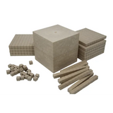 Teachables Eco-Wood Base Ten Set - Wooden, 121 Pieces - Modern Teaching Aids NZ