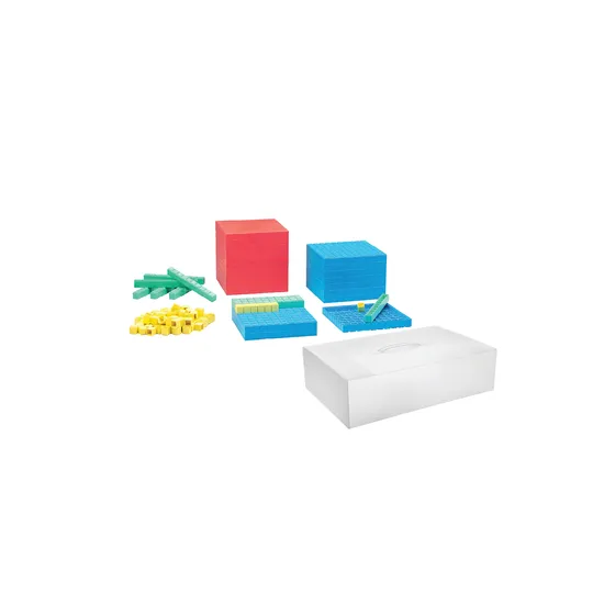 Teachables Eco-Plastic Base Ten Set - With Storage - Modern Teaching Aids NZ
