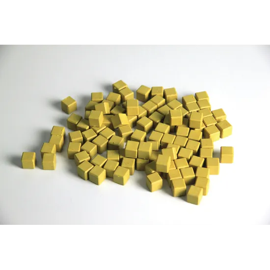 Teachables Eco-Wood Base Ten Units - Yellow, Set of 100 - Modern Teaching Aids NZ