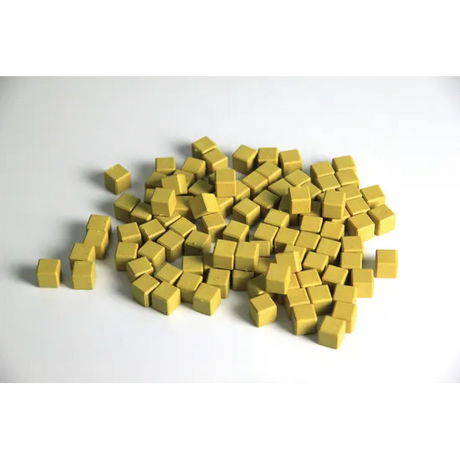 Teachables Eco-Wood Base Ten Units - Yellow, Set of 100 - Modern Teaching Aids NZ
