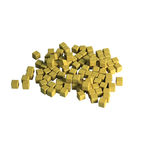Teachables Eco-Wood Base Ten Units - Yellow, Set of 100 - Modern Teaching Aids NZ