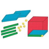 Teachables Magnetic Base Ten Set - 3D Shapes - Modern Teaching Aids NZ