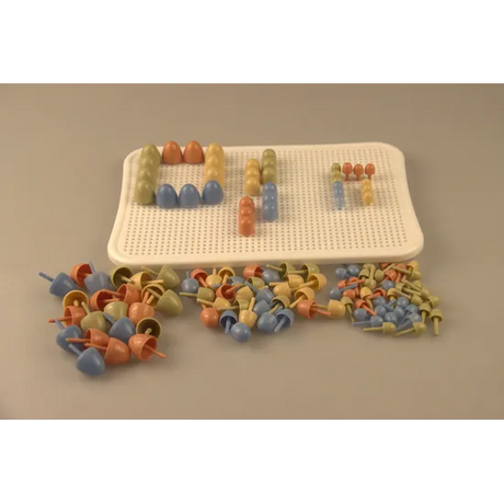 Pin Board Play Set 300 pc (Natural Colours) - Modern Teaching Aids NZ