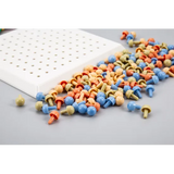 Creative Lace & Peg Board Set Natural Colours - Modern Teaching Aids NZ