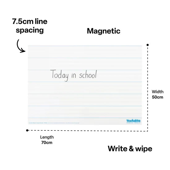 Teachables Magnetic Handwriting Write & Wipe Sheet - Modern Teaching Aids NZ