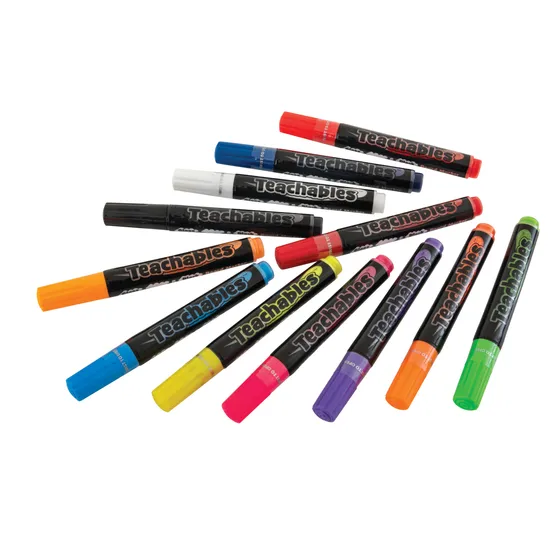 Teachables Glass & Whiteboard Markers - Pack of 12 - Modern Teaching Aids NZ