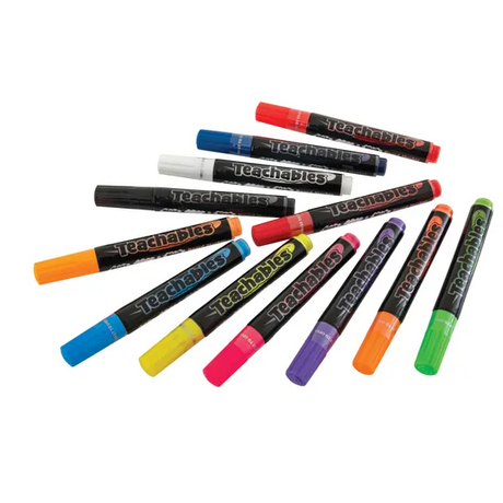 Teachables Glass & Whiteboard Markers - Pack of 12 - Modern Teaching Aids NZ