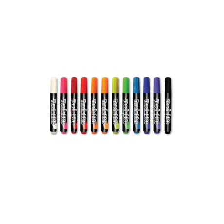 Teachables Glass & Whiteboard Markers - Pack of 12 - Modern Teaching Aids NZ