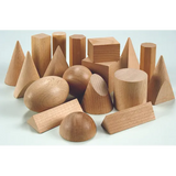 Teachables Wooden Geometric Shapes and Tray - Set of 36