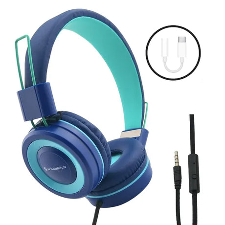SchoolTech Headphones + USB-C Adapter - Modern Teaching Aids NZ