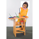 Wooden Kidney Shaped Paint Pot Stand - Modern Teaching Aids NZ