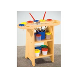Wooden Kidney Shaped Paint Pot Stand - Modern Teaching Aids NZ