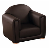 Single Seat Kiddie Lounge Choc Brown - Modern Teaching Aids NZ