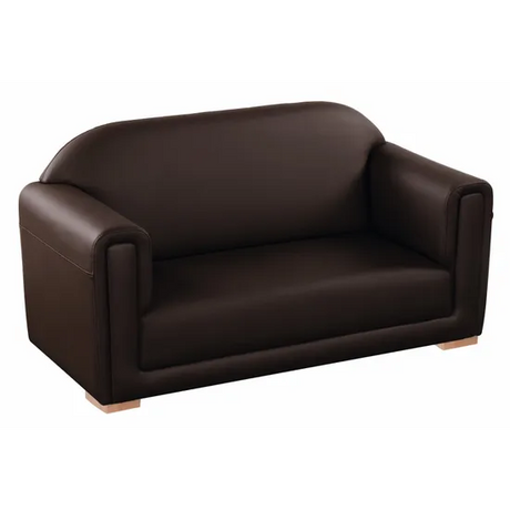 Double Seat Kiddie Lounge Choc Brown - Modern Teaching Aids NZ